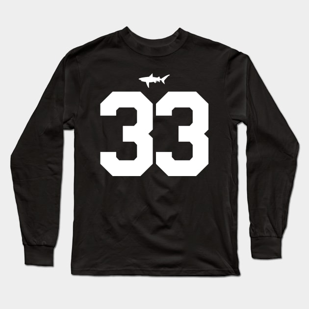 Julian Washington Miami Sharks Jersey (Front/Back Print) Long Sleeve T-Shirt by darklordpug